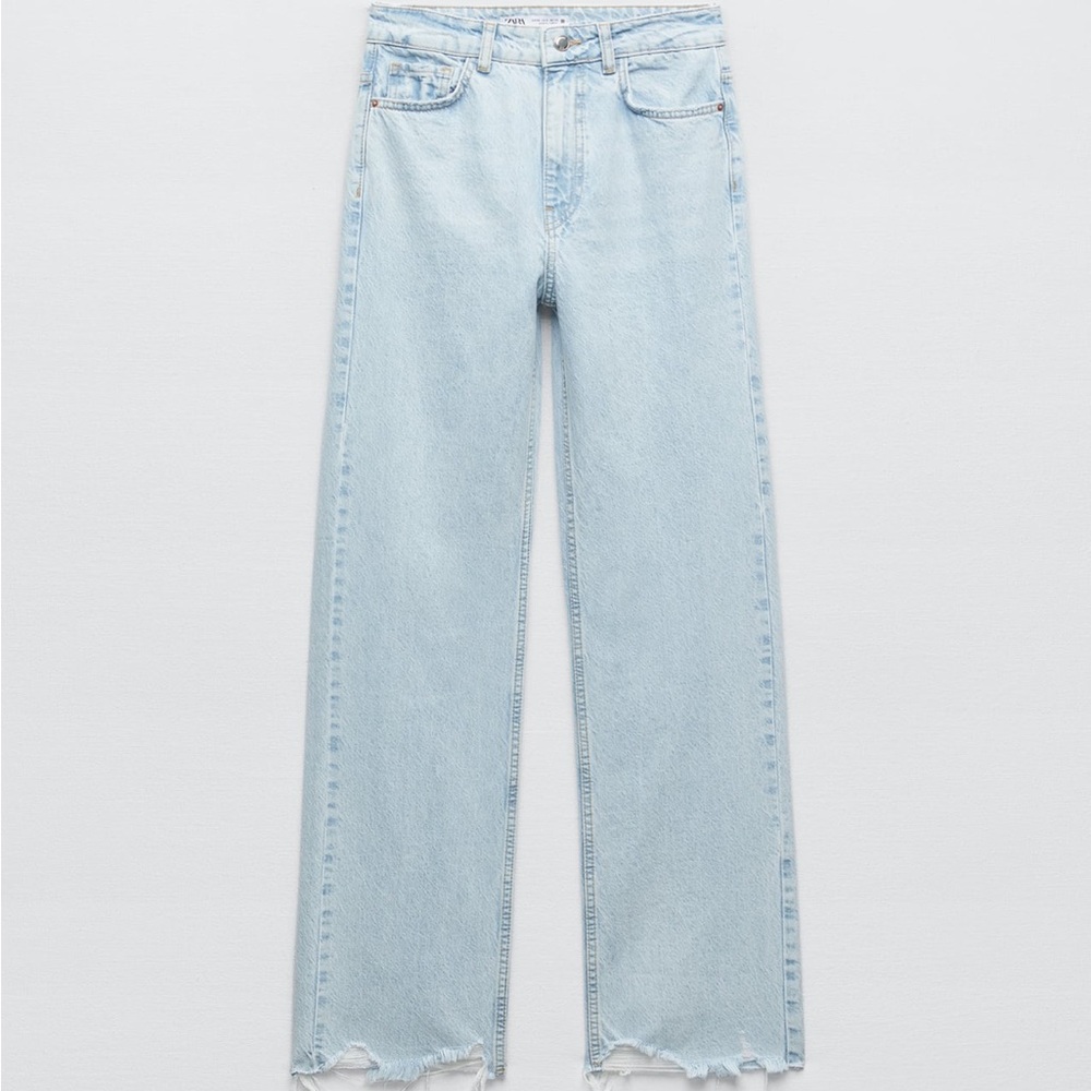 Zara high waisted full length Z1975 straight leg jeans